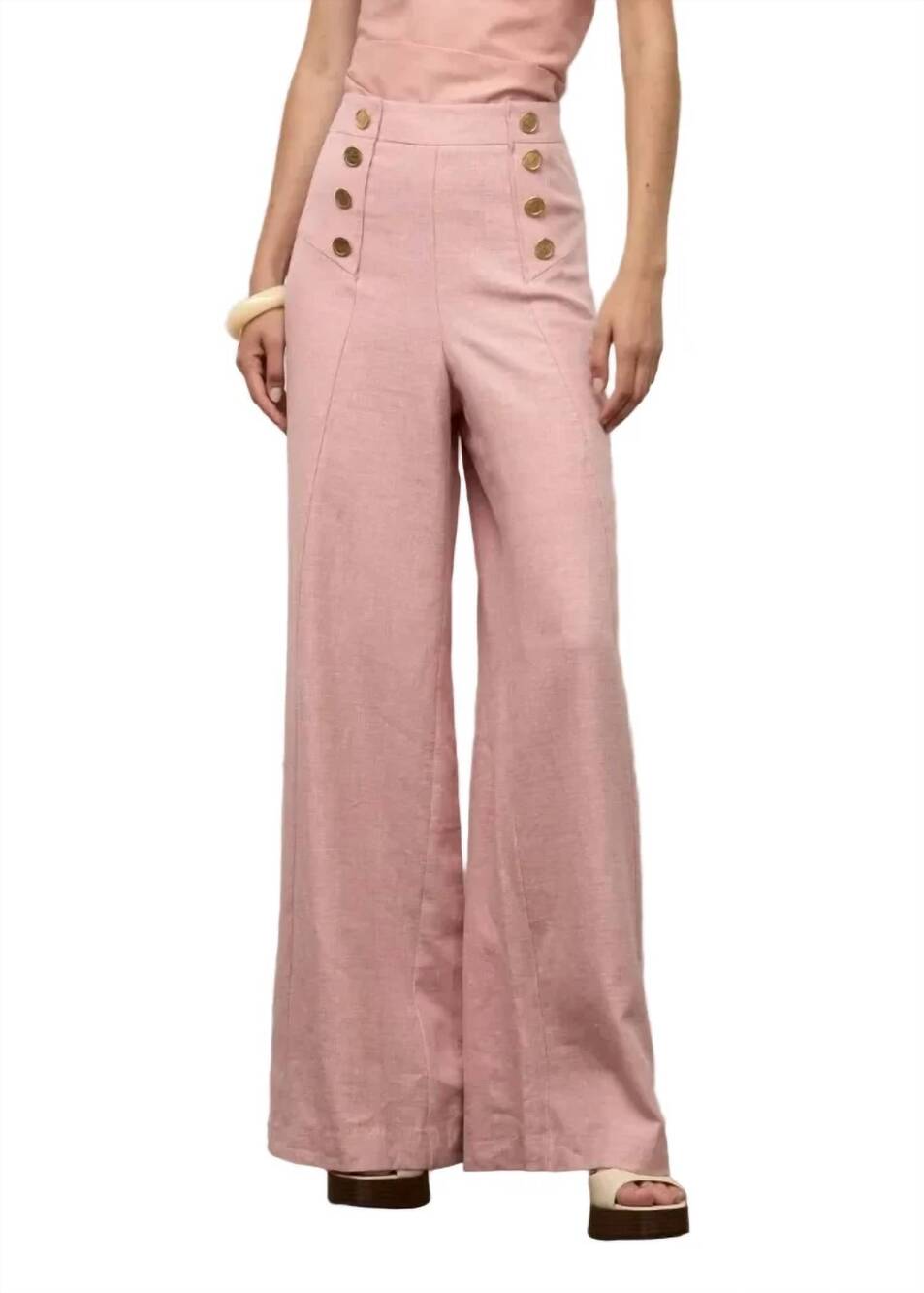 NEW IRIS SETLAKWE sailor pants in pink